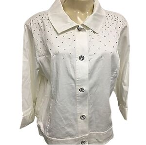 NWT SPARTELLE * EMBELLISHED JACKET LARGE